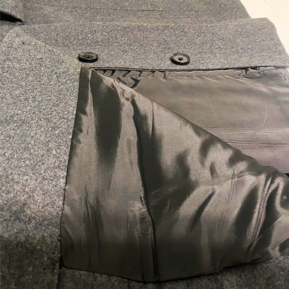 Nautica Women's Gray Wool Coat, Size XL - Picture 6 of 16